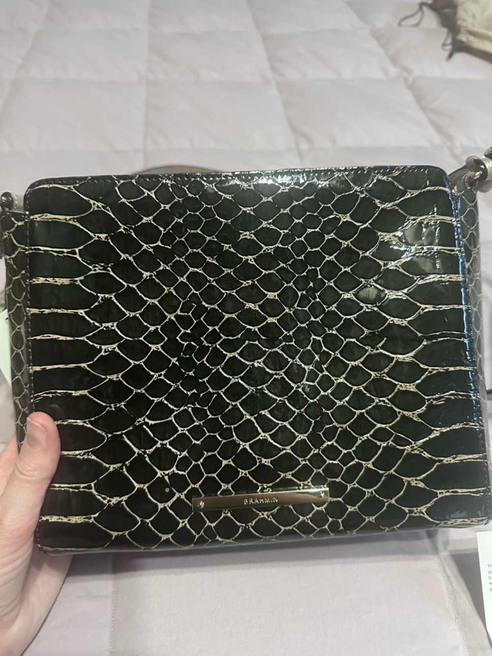 Brahmin purse brown matsue crossbody